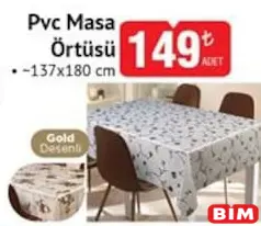 PVC MASA ÖRTÜSÜ 137X180 CM
